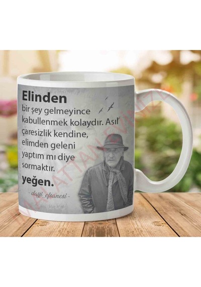 A2670 Tuncel Kurtiz Elinden Bir Şey Gelmeyince Kupa Bardak Çok Renkli