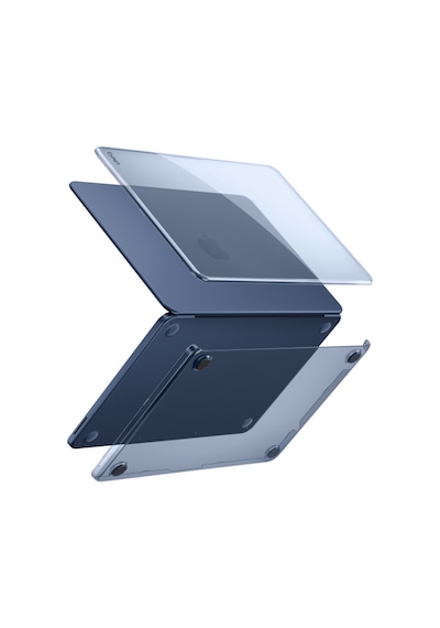Macbook Neo 13 İnç A3404 Uyumlu Vero Kapak Şeffaf Premium Renk Tonları Ve Klavye Koruyucu 2'li Set Lacivert