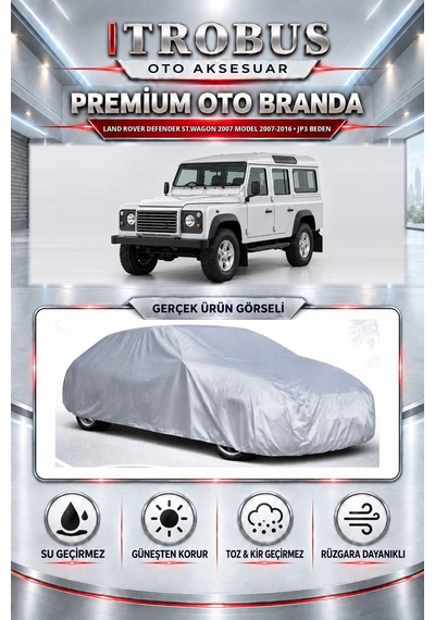 Land Rover Defender St.wagon 2007 Model 3.0 Dizel 2007-2016 Uyumlu Premium Araba Brandası Oto Branda Jp3 Beden