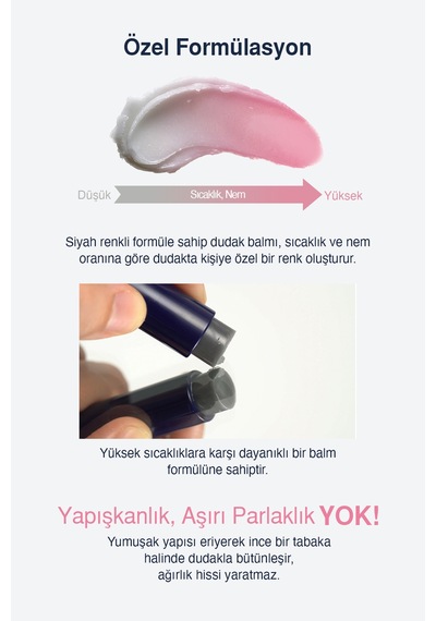 Dashu Mens Color Change Moisture Lip Balm Pembe