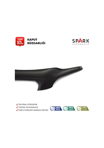 Chevrolet Captiva 2006-2012 Yıl Aralığı Uyumlu Kaput Rüzgarlığı 3mm