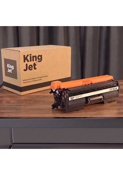 Kingjet Hp Uyumlu  508x Cf363x Kırmızı Yüksek Kapasiteli Tekli Çipli Uyumlu  Toner