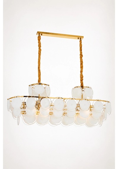 Modern Premium Lüksün Işıltısı Gold Dekoratif Modern Sarkıt Avize 10xe14