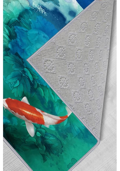 Rovigo Home Dijital Baskı Yıkanabilir Kaymaz Taban Salon Halısı  RVG1744 Çok Renkli