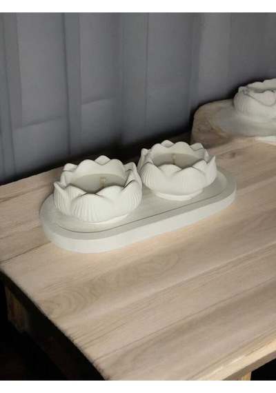 Bernami Mumluk Şamdanpinterest İkili Lotus Sunumluk Mum Diğer