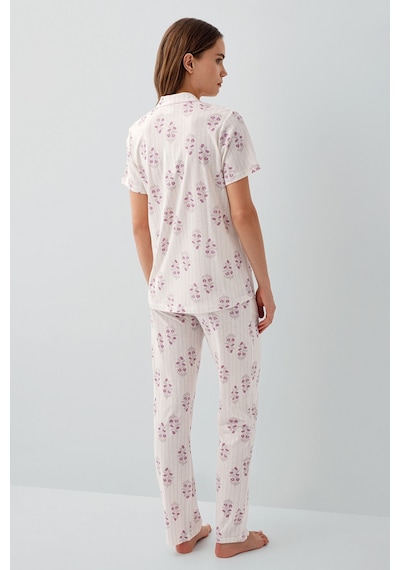 Pierre Cardin Kadın Pembe Gömlek Pijama Takım Pc9215-s-v2 Pembe