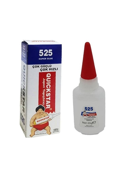 Quickstar 525 Japon Yapıştırıcısı 20 Gr 1 Adet