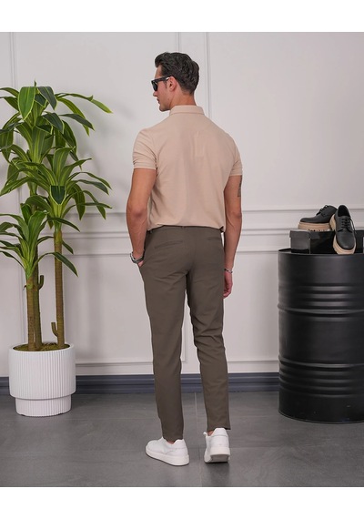 Modefendi Pamuk Likra Slim Fit Kalıp Bebe Yaka Fermuarlı Tshirt Krem Modefendi Pamuk Likra Slim Fit Kalıp Bebe Yaka Fermuarlı Tshirt Krem