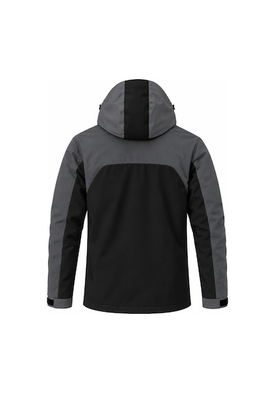 Ghassy Co. Ski Pro Series Kayak İçi Polarlı Rüzgar Geçirmez Su İtici Outdoor Softshell Mont Siyah