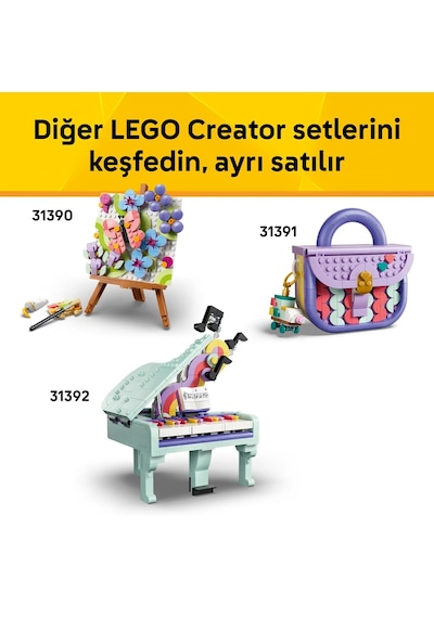 LEGO® Creator 3’ü 1 Arada Çiçekli Dekoratif Parfüm Şişesi 31383 - 8+ için Renkli Etiketler İçeren Oyuncak Yapım Seti (286 Parça)