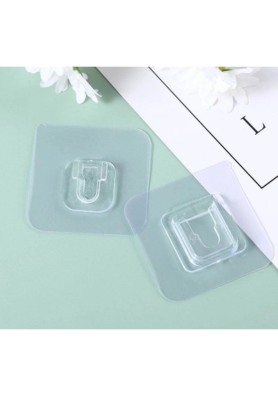 Geçmeli Klips Eşya Sabitleme Askısı 5 Set Şeffaf