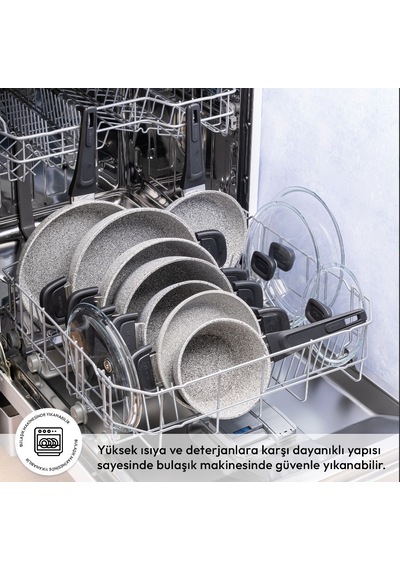 Emsan Fortis 12 Parça Granit Tencere Seti Gri
