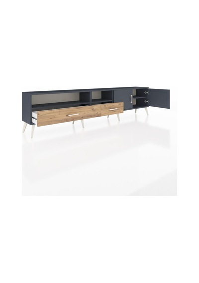 Arges Tv Ünitesi 3 Raflı 2 Çekmeceli 2 Kapaklı 220x30x51 Antrasit-antrasit/çam Antrasıt/atlas Çam - Antrasıt Arges Tv Ünitesi 3 Raflı 2 Çekmeceli 2 Kapaklı 220x30x51 Antrasit-antrasit/çam Antrasıt/atlas Çam - Antrasıt