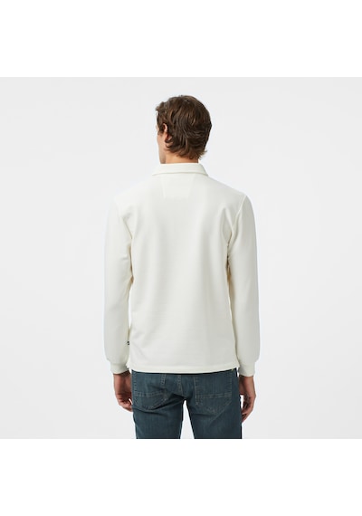 Nautica Erkek Krem Classic Fit Uzun Kollu Polo Yaka T-shirt Çizgili K57307t Krem