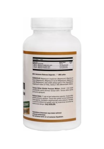 Magnesium Malat Glisinat Taurat 180 Tablet 3 Kutu Magnezyum 540 Tablet