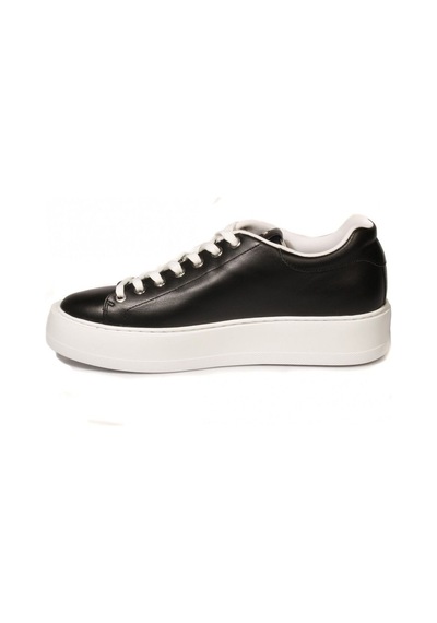 Cesare Paciotti Su5stsz Siyah Beyaz Desenlı Deri Sneaker Erkek Ayakkabı Siyah