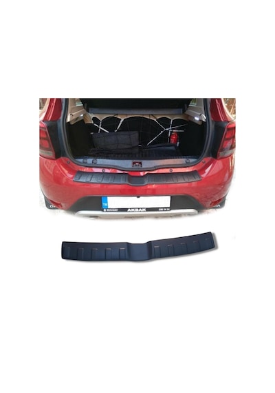 Dacia Sandero Stepway 2013-2019 Arka Tampon Eşiği Koruması Plastik Dacia Sandero Stepway 2013-2019 Arka Tampon Eşiği Koruması Plastik