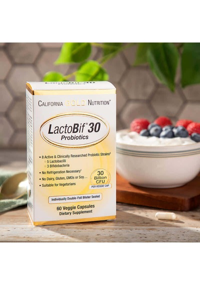 California Gold Lactobif 5 Probiotics Wit 5 Lactobacilli 3 Bifid