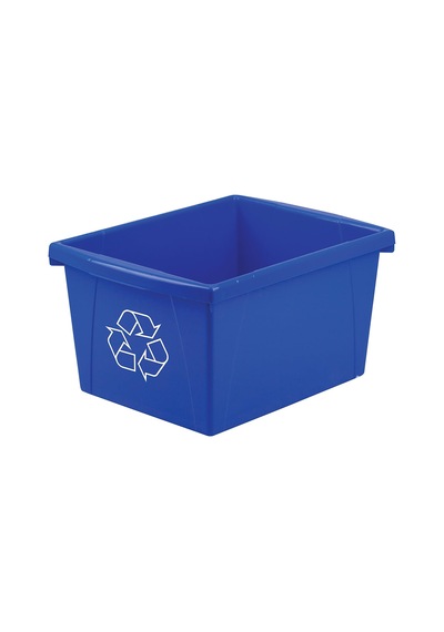 Storex 4 Galon 15 L Geri Dönüşüm Kutusu, 33 X 28 X 28 Cm, Mavi 61505a06c 6998