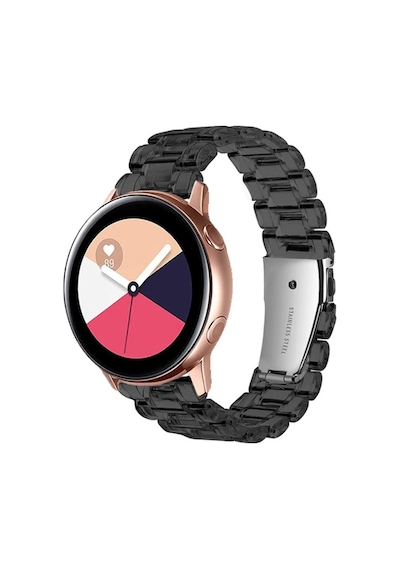 Samsung Galaxy Uyumlu Watch 3 41Mm Kordon 20Mm Şeffaf Baklalı Kordon