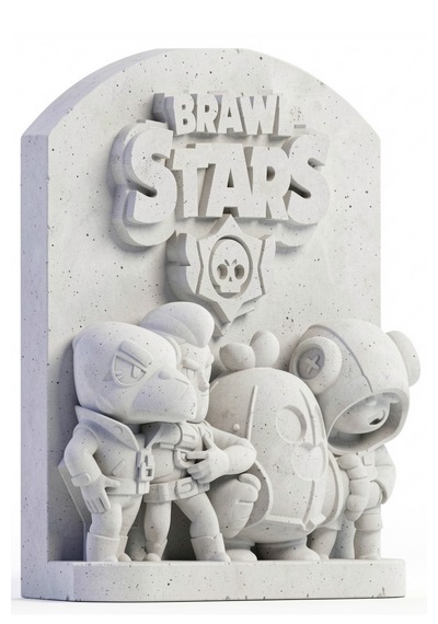 Brawl Stars 15 Cm Taş Biblo Çocuk Boyama Etkinliği