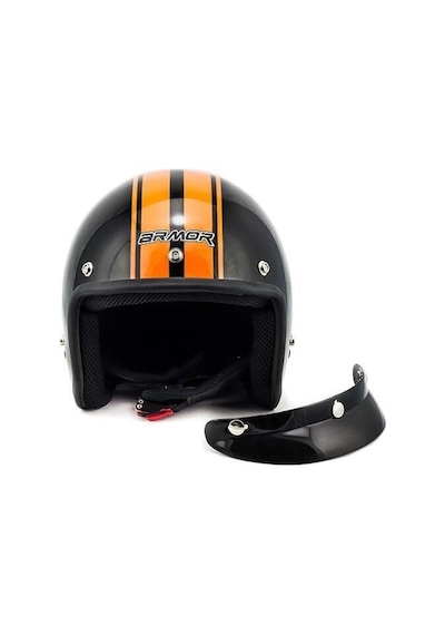 Armor Av-47 Jokey Kask Siyah Turuncu