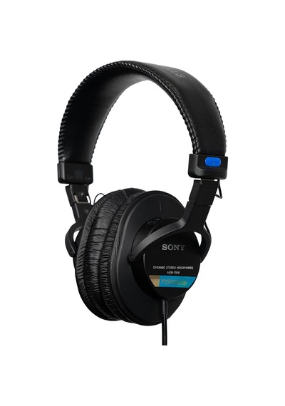 Sony Mdr-7506 Arkası Kapalı Kablolu Stüdyo Monitör Kulaklıkları 10hz-20khz 63 Ohm Hafif Katlanabilir Tasarım 227g Stüdyo Kayıt Ve Miksleme İçin İdeal Siyah Taşıma Çantasıyla