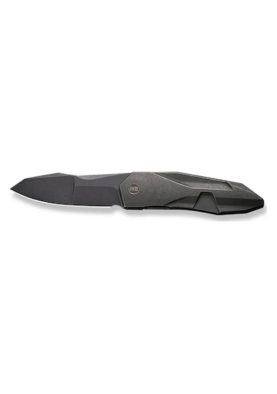 We Knife Solid Black Titanium Integral Handle Black Stonewashed Cpm 20cv Blade Çakı Siyah