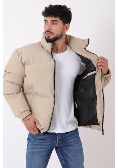 Stilkombin Dik Yaka Oversize Bomber Şişme Kışlık Mont Pldp 3018 50465 Siyah