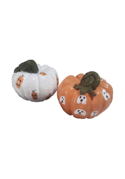 El Yapımı Halloween Balkabağı Seti,dekoratif Halloween Balkabağı 2'li Set.