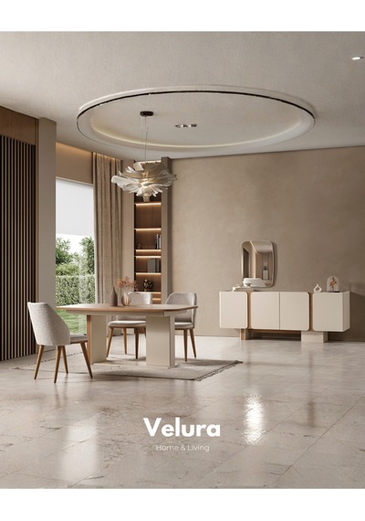 Aura Konsol + Ayna Kırık Beyaz