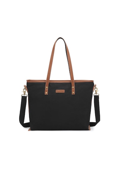 Kanvas Kumaş Kadın Omuz Çantası Smart Bags 1330 Siyah