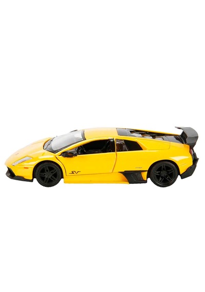 1:32 Rmz City Lamborghini Serisi Die Cast Çek Bırak Model Araba - Sarı Lamborghini Murcielago Lp 670-4 Sv