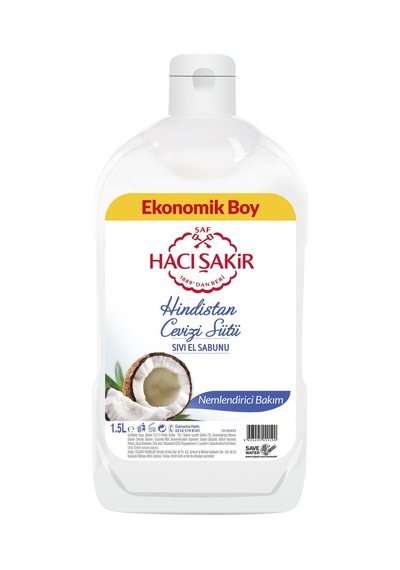 Hacı Şakir Hindistan Cevizi Sütü Sıvı El Sabunu 1500 Ml - 6 Adet Tarı Diğer
