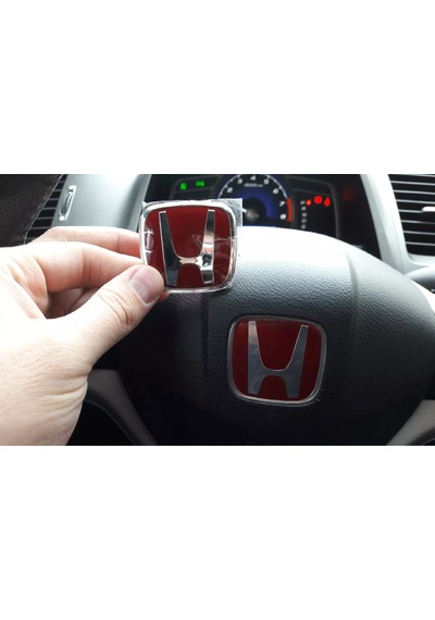 Honda Civic 2017.2022 Fc5 Kırmızı H Direksiyon Logo