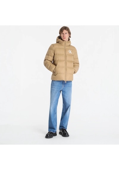 Calvin Klein Erkek Marka Logolu Günlük Kullanıma Uygun Bej Mont Lv04rg513g 10j