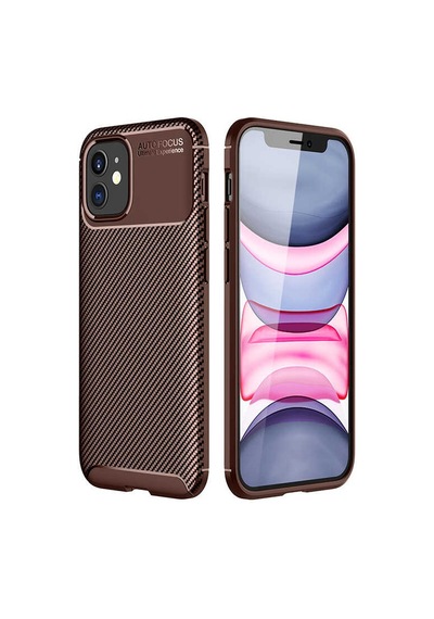Apple Uyumlu iPhone 12 Mini Uyumlu Zore Negro Silikon Kılıf-kahverengi Kahverengi -