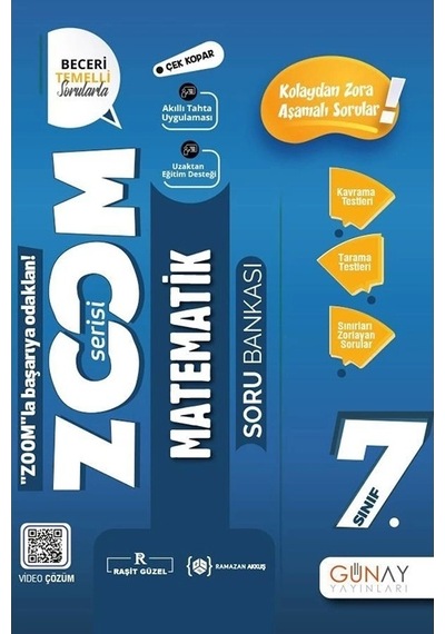 Günay 7. Sınıf Zoom Serisi Matematik Soru Bankası
