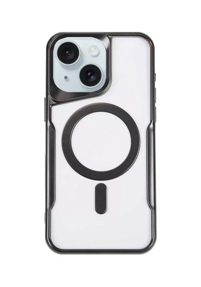 Newface Apple İphone 14 Kılıf Boyi Magsafe Silikon Kapak - Siyah Beyaz