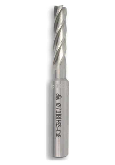 Mte 7 Mm Uzun Parmak Freze Hss-co8 Dın 844/b-n