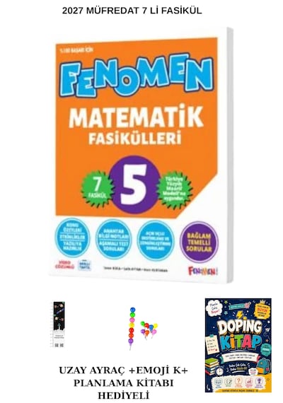 Fenomen 5. Sınıf Matematik Fasikül 7 Li Planlama Kitabı +emoji K+uzay A 2027 Yeni Maarif Modeli Ve Yeni Kapak