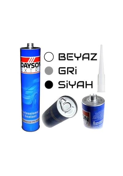 Dayson Extra Poliüratan Silikon Mastik 5 Adet 280Ml Gri Gri