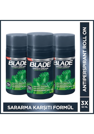 Blade Green Dream Erkek Roll-On Deodorant 3 x 50 ML