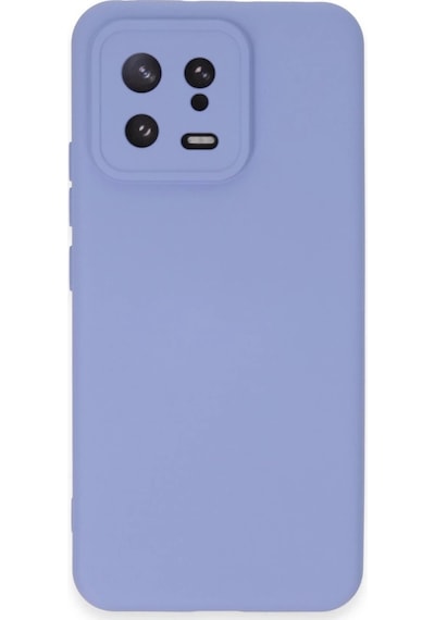 Xiaomi Mi 13 Kılıf Nano İçi Kadife Silikon - Lila Düz Renkli