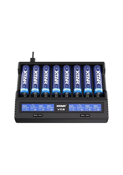 Xtar Vc8 Sekizli Li-ion / Nı-cd / Nı-mh Pil Şarj Cihazı Tdrtr