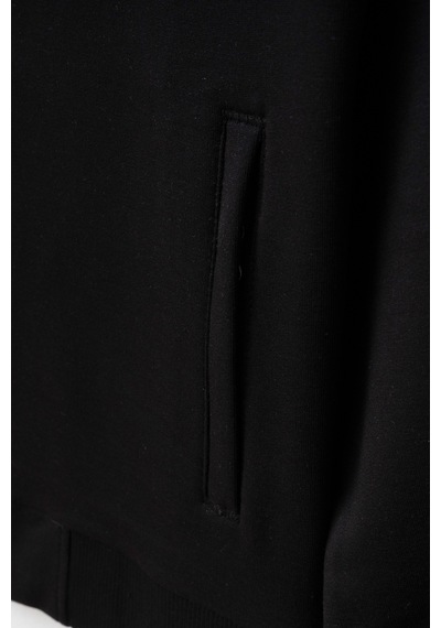 Beniizle Kapüşonlu Fermuarlı Çift Cepli Unisex Eşofman Takımı Siyah