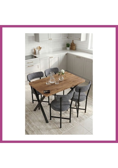 Gees Global Mutfak Masası 4 Sandalyeli Set 110x70 Cm Modern Bahçe Cafe Masa Takımı 4 Kişilik Tedy 9880 Gri Gbzs Gees Global Mutfak Masası 4 Sandalyeli Set 110x70 Cm Modern Bahçe Cafe Masa Takımı 4 Kişilik Tedy 9880 Gri Gbzs