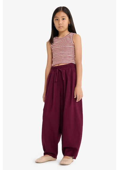 Defacto Kız Çocuk Barrel Fit Pamuklu Pantolon G1620a825aubr458 Bordo Defacto Kız Çocuk Barrel Fit Pamuklu Pantolon G1620a825aubr458 Bordo