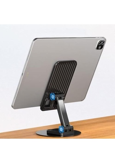 Ayarlanabilir Tablet Ve Cep Telefonu Standı Kendi Etrafonda 360 Derece Dönebilen Alüminyum Masaüstü Çok Amaçlı T