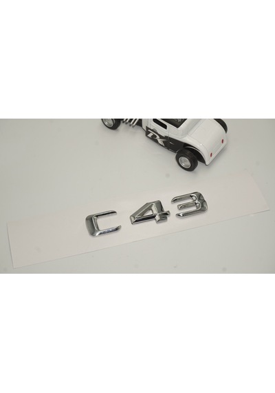 Benz C43 Bagaj Krom Metal 3M 3D Yazı Logo